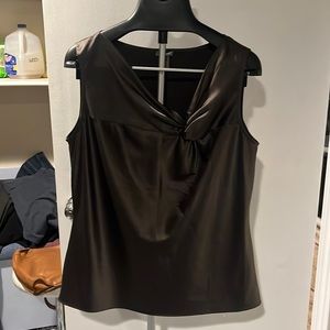 Ann Taylor Brown Shell Size Large